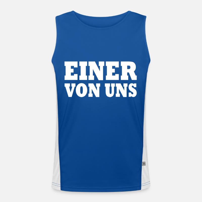 Einer von uns Funktionelles Kontrast-Tank Top für Männer 
