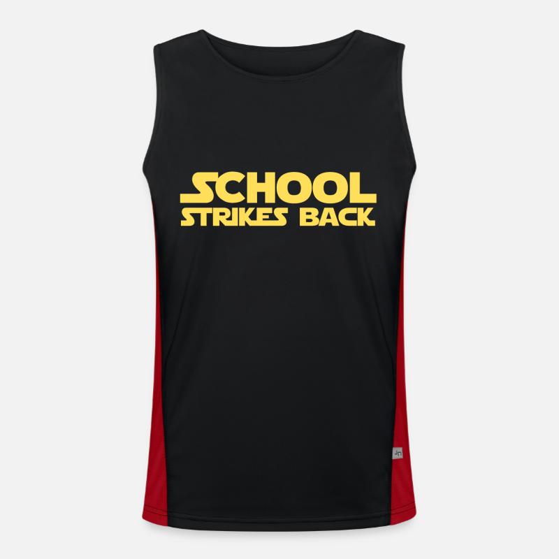 Back To School Strikes Back Men's Functional Contrast Tank Top 