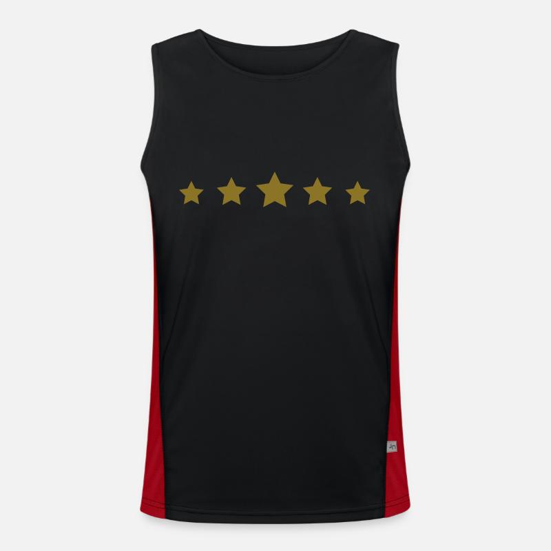 Sterne Funktionelles Kontrast-Tank Top für Männer 