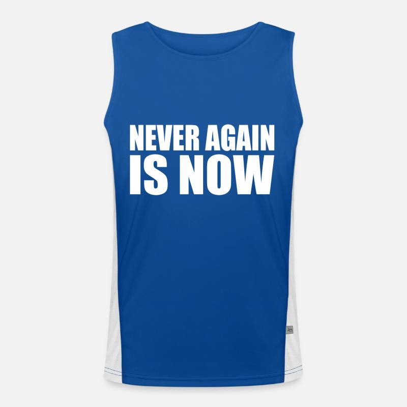 Never again is now Débardeur respirant contrasté Homme 