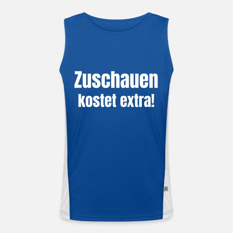 Le visionnage coûte plus cher ! Débardeur respirant contrasté Homme 