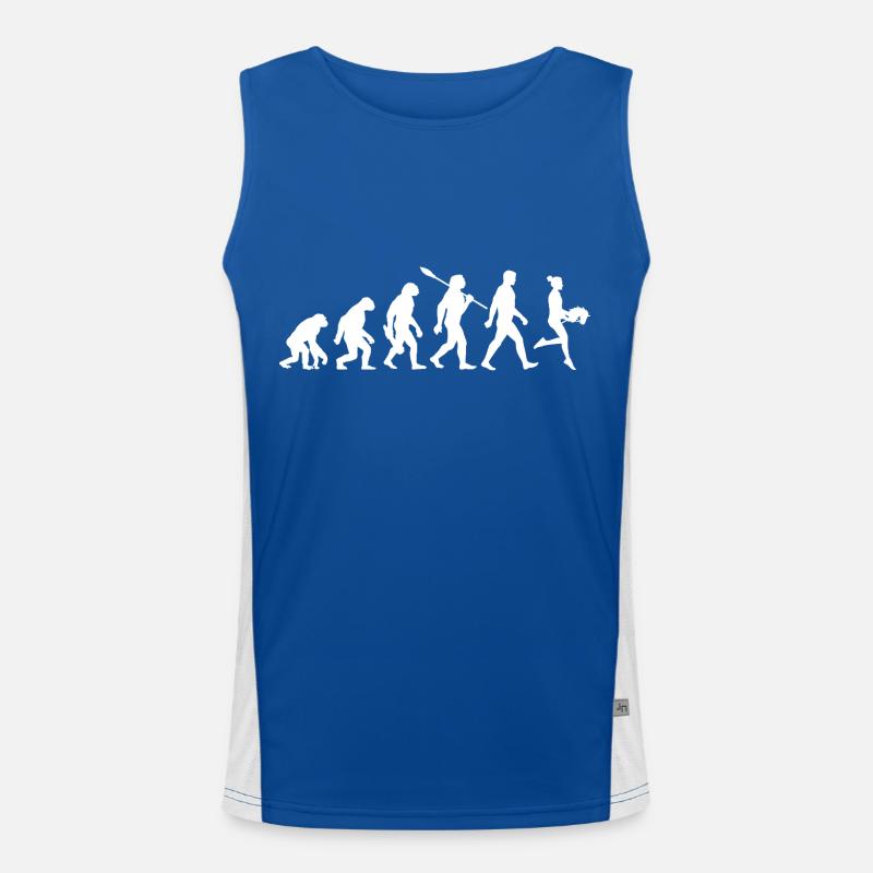 Evolution - Cheval de loisir - Équitation - Sports amusants Débardeur respirant contrasté Homme 