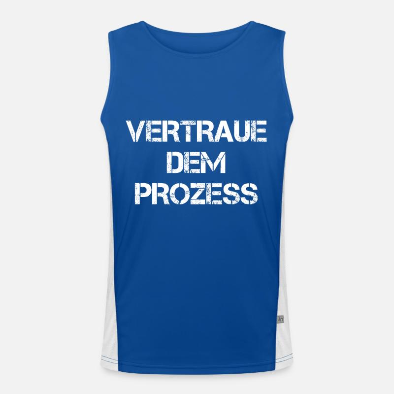 Trust the process Men's Functional Contrast Tank Top 