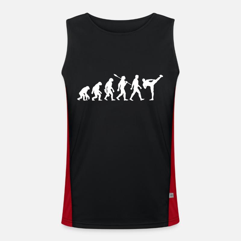 Evolution - MMA - Martial Arts - Men's Functional Contrast Tank Top  - black/red
