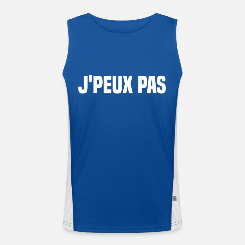 J'peux pas. Débardeur respirant contrasté Homme 