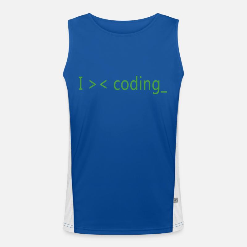 Ich liebe es, Programmierer zu programmieren Funktionelles Kontrast-Tank Top für Männer 