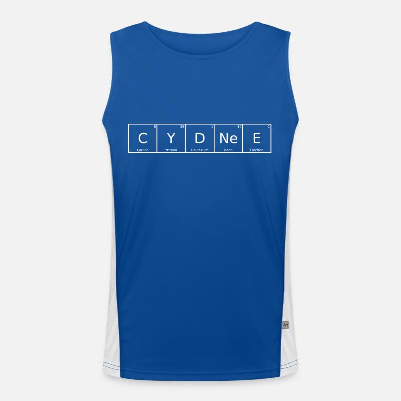 Cydnee Name First Name Chemistry Periodic Table Elements Men's Functional Contrast Tank Top 