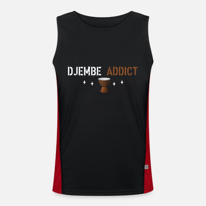 Djembé addict Débardeur respirant contrasté Homme 