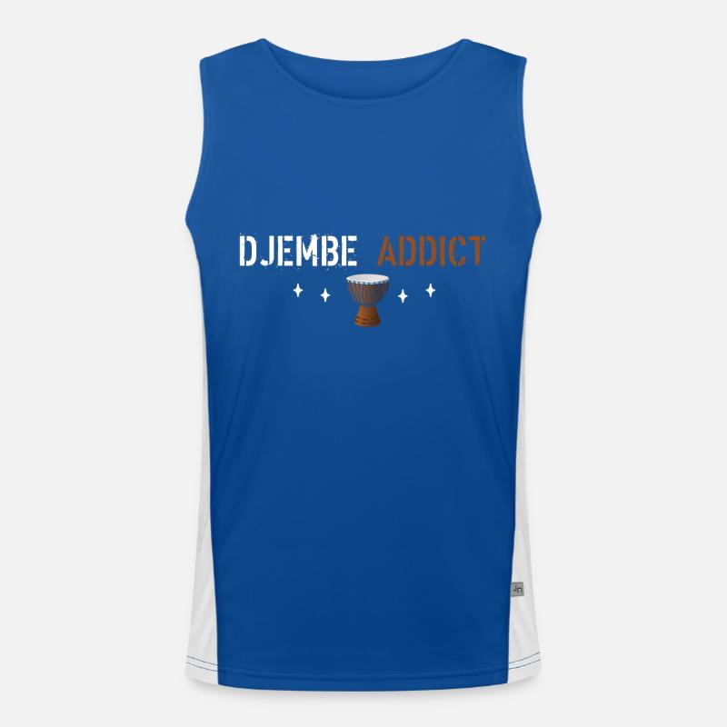 Djembe addict Men's Functional Contrast Tank Top 