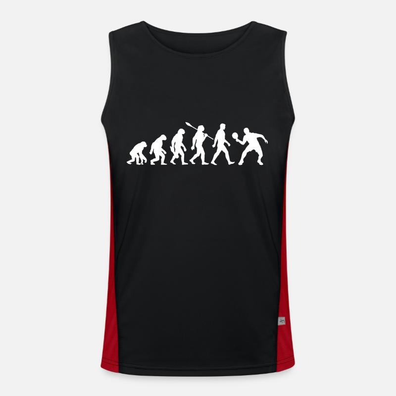 Evolution - Tischtennis - Ping Pong Funktionelles Kontrast-Tank Top für Männer 