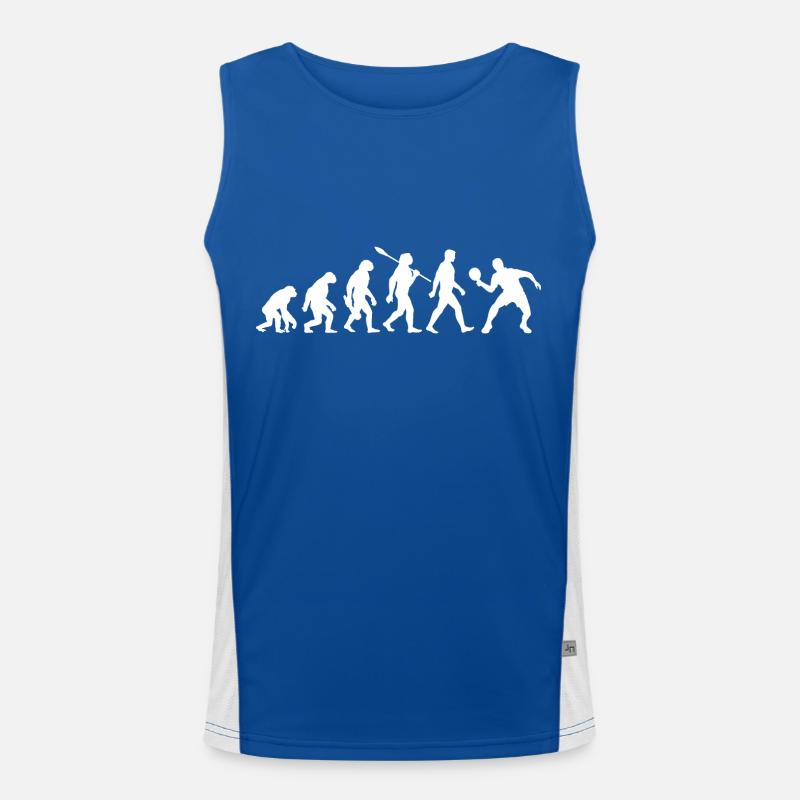 Evolution - Tischtennis - Ping Pong Funktionelles Kontrast-Tank Top für Männer 