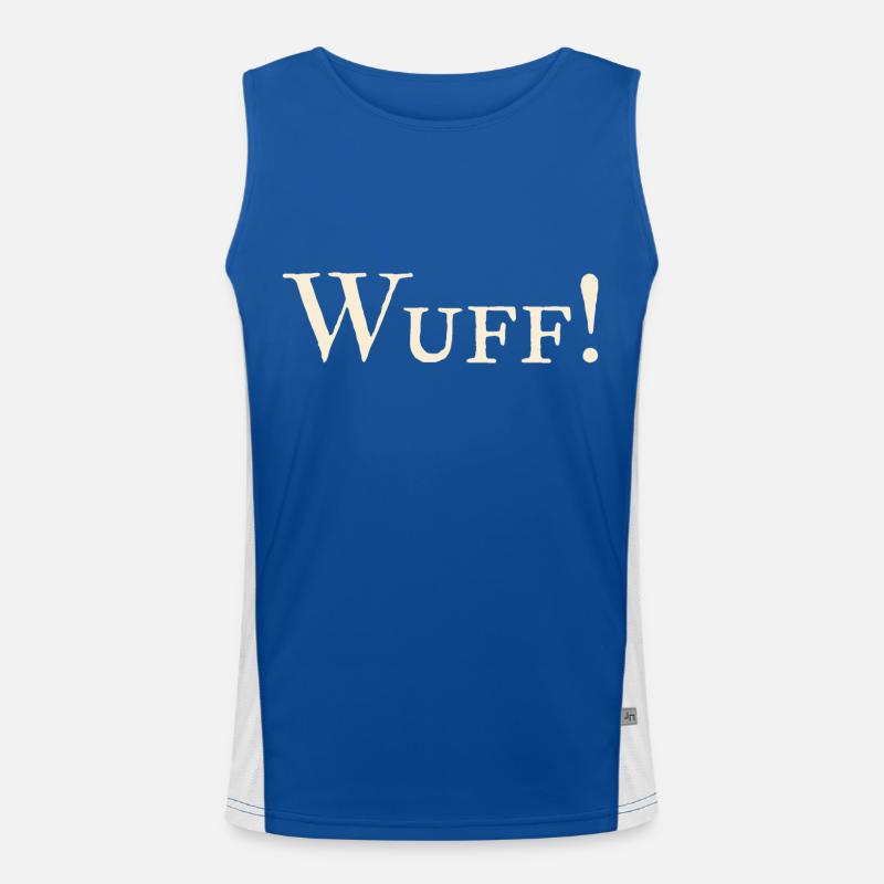 Wuff ! Funktionelles Kontrast-Tank Top für Männer 