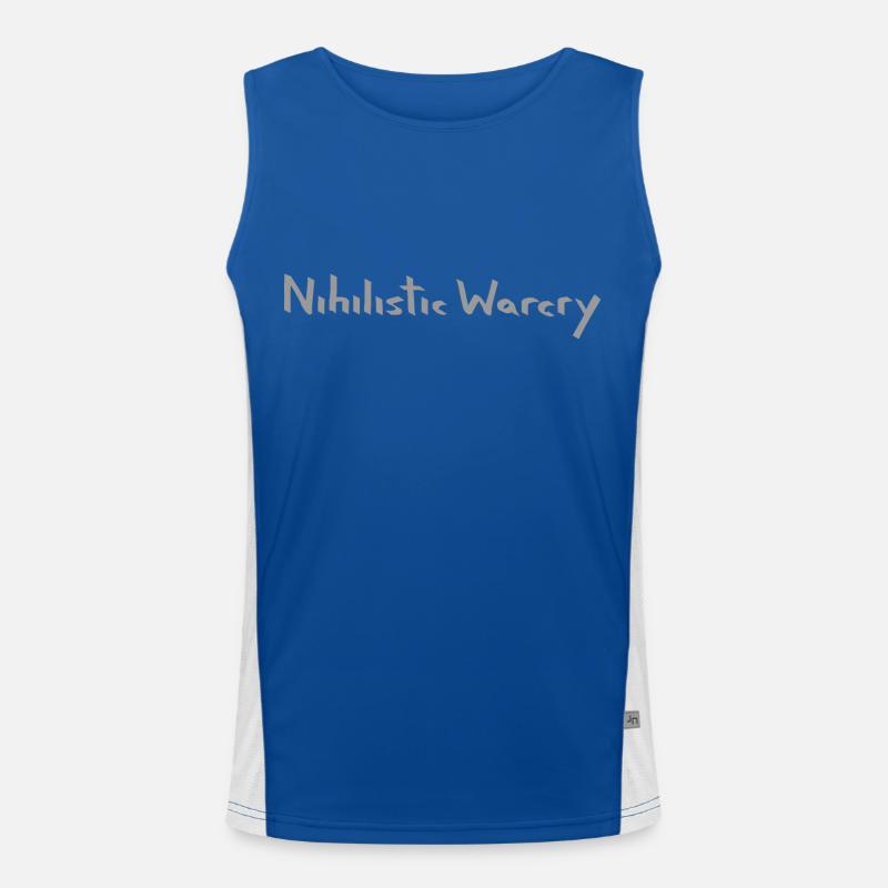 Nihilistic Warcry logo - light Men's Functional Contrast Tank Top 