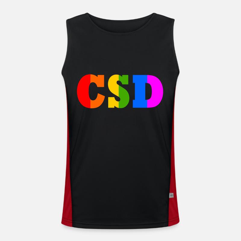 Csd Men's Functional Contrast Tank Top 