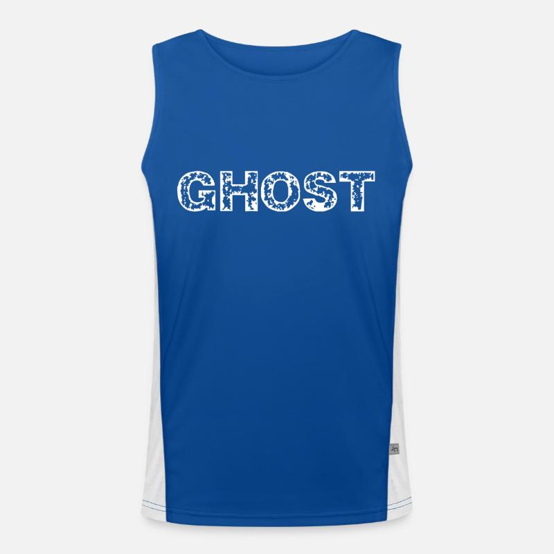 GHOST Vintage Distressed Retro Funktionelles Kontrast-Tank Top für Männer 