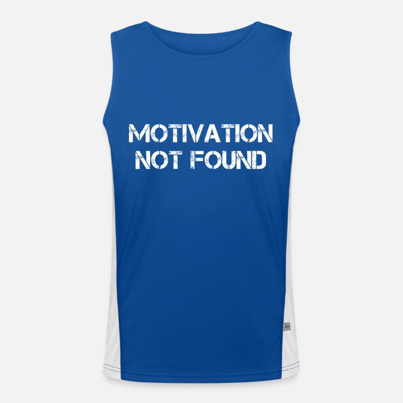 Motivation Not Found Men's Functional Contrast Tank Top 