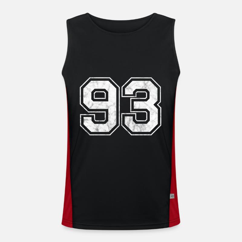 Number 93 Men's Functional Contrast Tank Top 