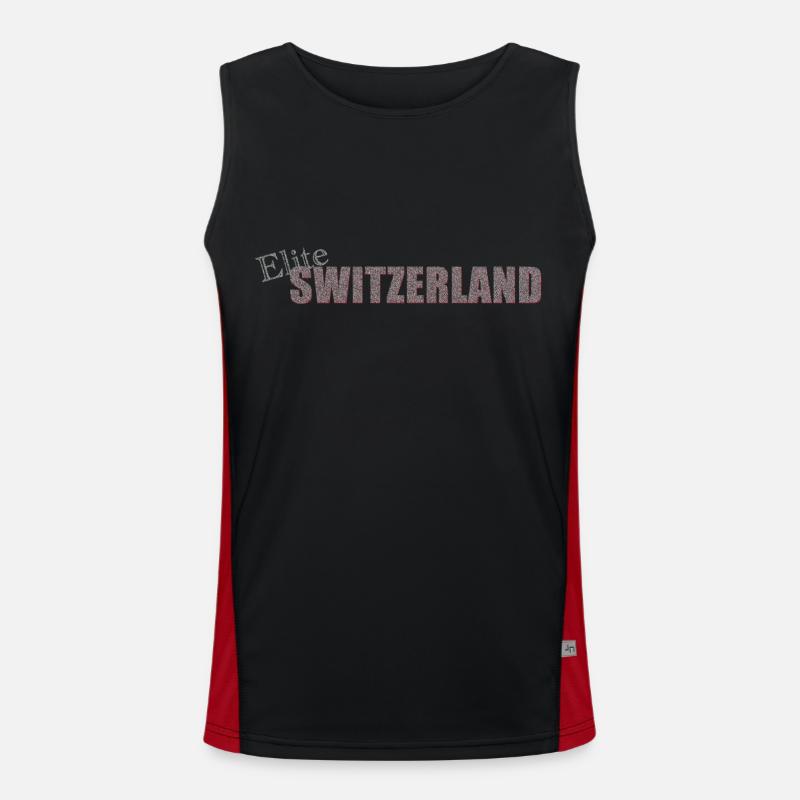 Elite Switzerland Funktionelles Kontrast-Tank Top für Männer 