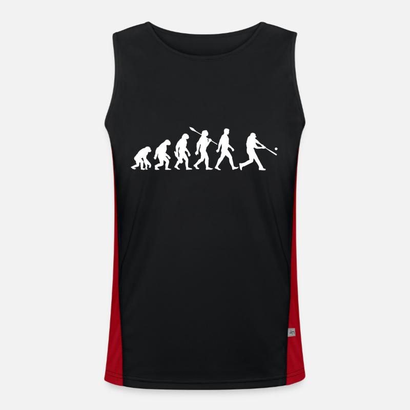 Evolution Baseball Batter Funktionelles Kontrast-Tank Top für Männer 