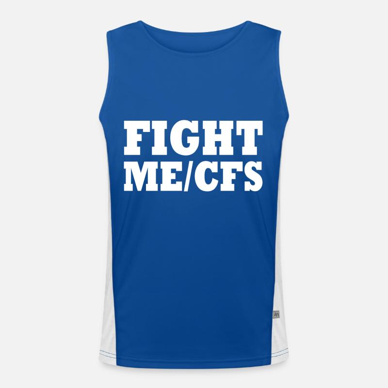 Me/cfs - fight me/cfs Funktionelles Kontrast-Tank Top für Männer 