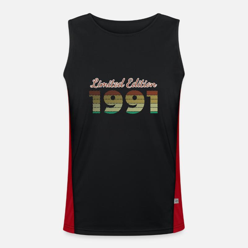 33. Geburtstag Limited Edition SCR 1991 Funktionelles Kontrast-Tank Top für Männer 