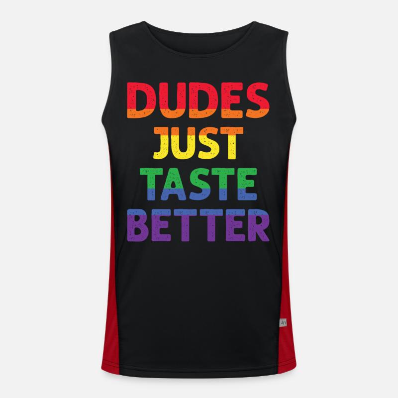 Typen schmecken einfach besser Funktionelles Kontrast-Tank Top für Männer 