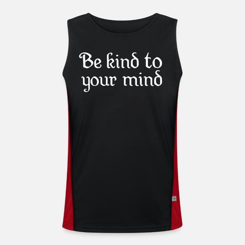 BE KIND TO YOUR MIND Débardeur respirant contrasté Homme 
