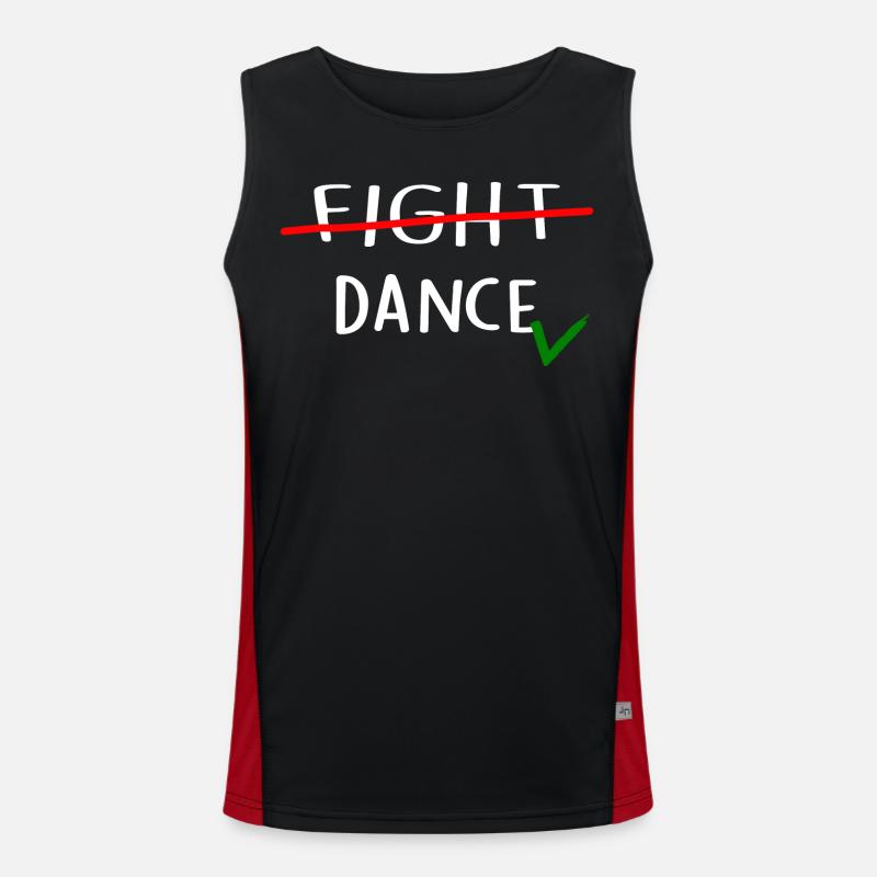 Dancers dance ANTI-WAR-DANCE Dance School Men's Functional Contrast Tank Top 