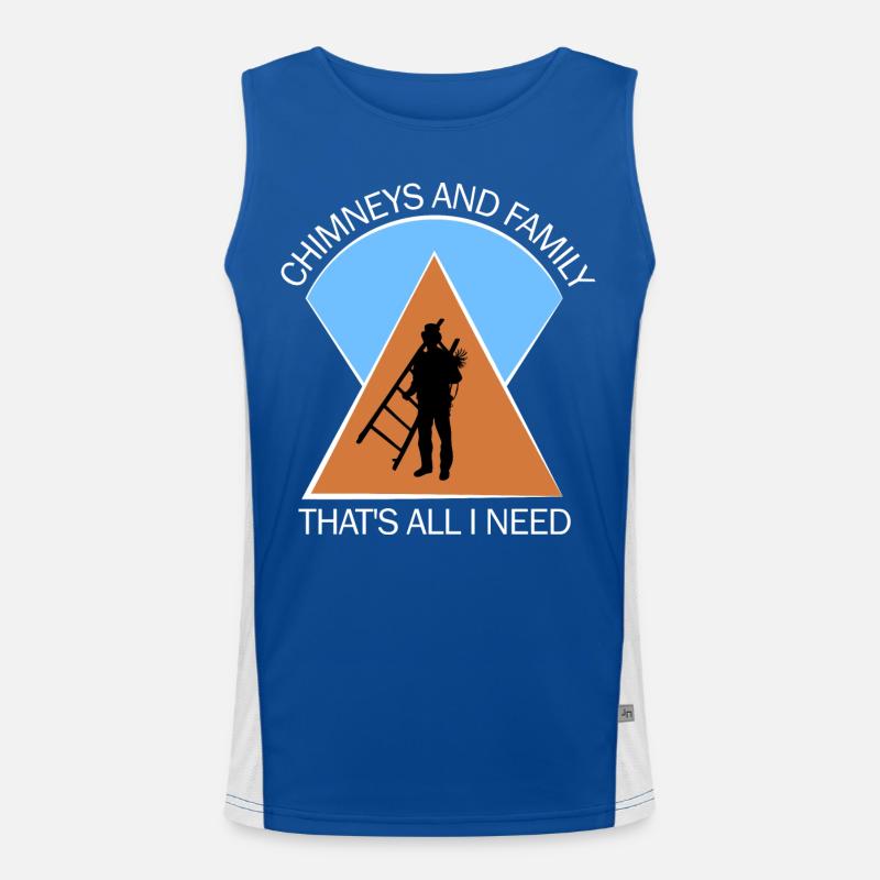Chimney sweep chimney sweep Men's Functional Contrast Tank Top 