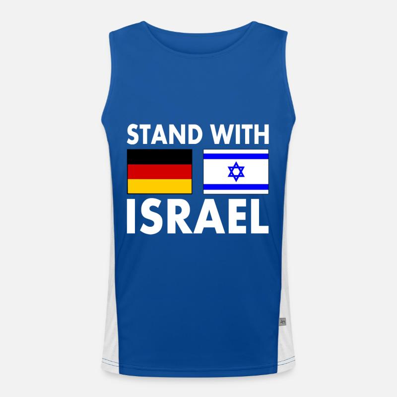 Israel Funktionelles Kontrast-Tank Top für Männer 