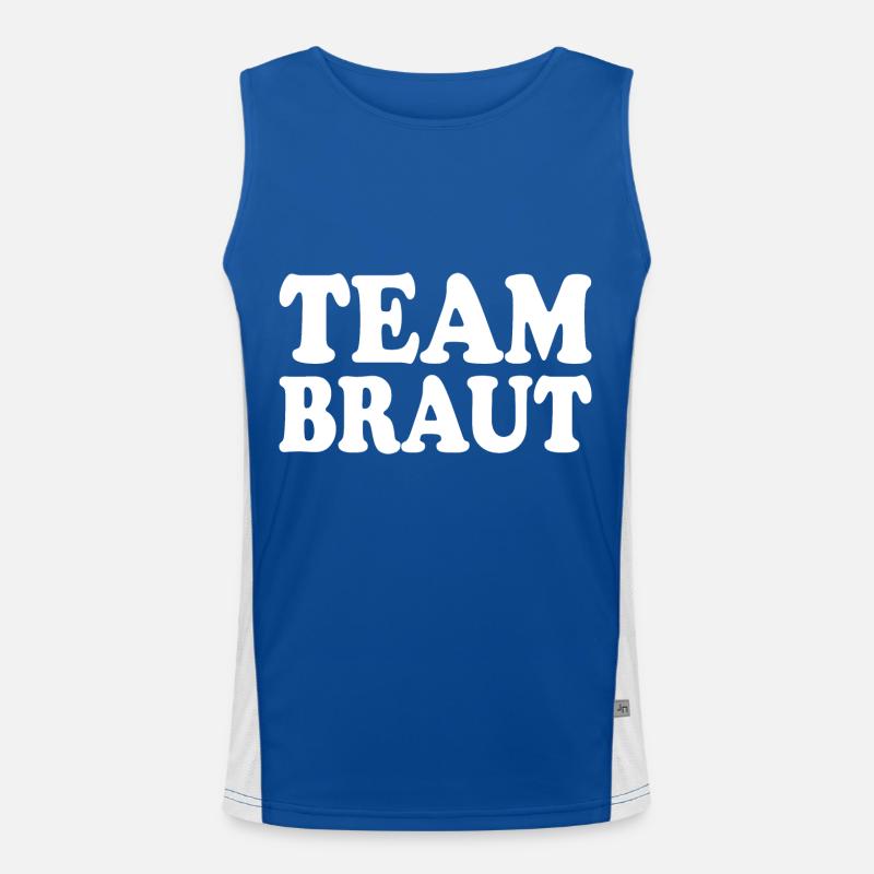 Team braut Funktionelles Kontrast-Tank Top für Männer 