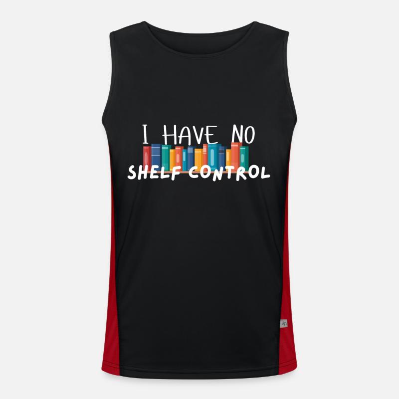 I Have No Shelf Control Funktionelles Kontrast-Tank Top für Männer 