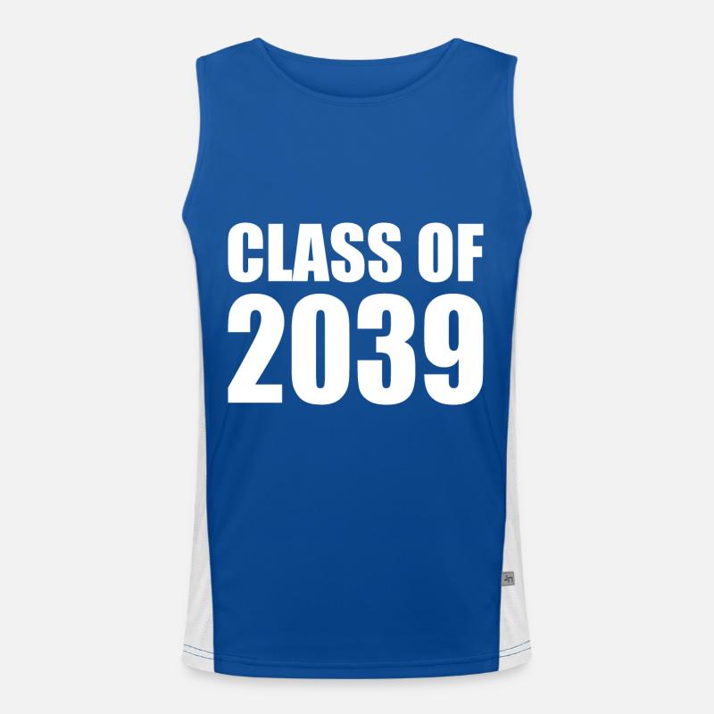 Class of 2039 Funktionelles Kontrast-Tank Top für Männer 