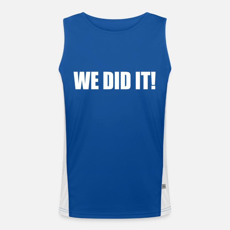 We did it Funktionelles Kontrast-Tank Top für Männer 