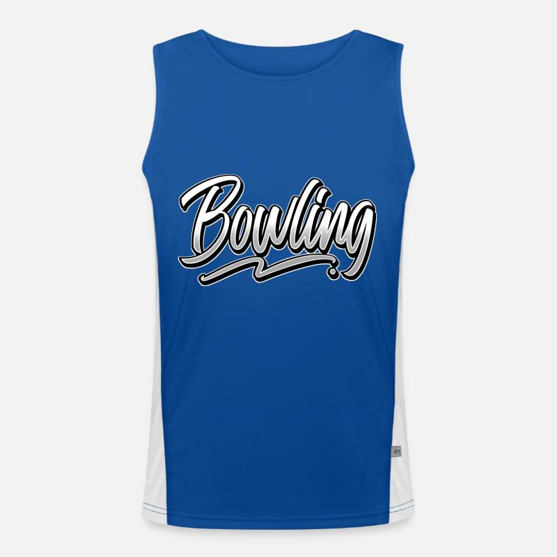 Bowling Funktionelles Kontrast-Tank Top für Männer 