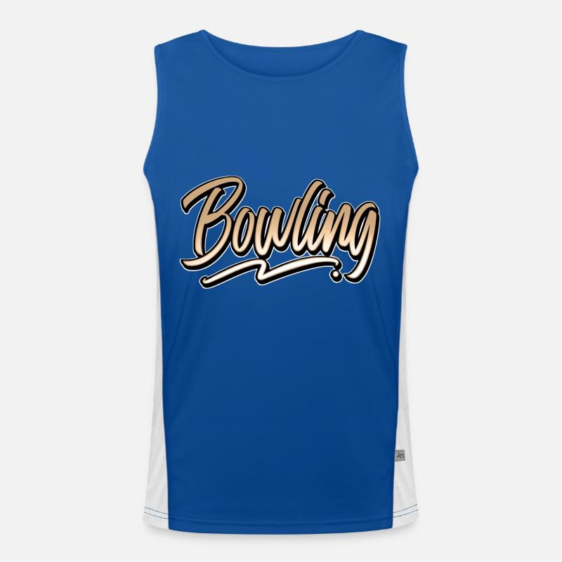 Bowling Funktionelles Kontrast-Tank Top für Männer 