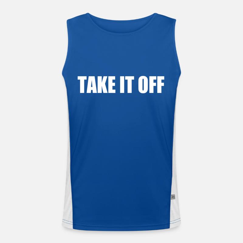Take it off Funktionelles Kontrast-Tank Top für Männer 