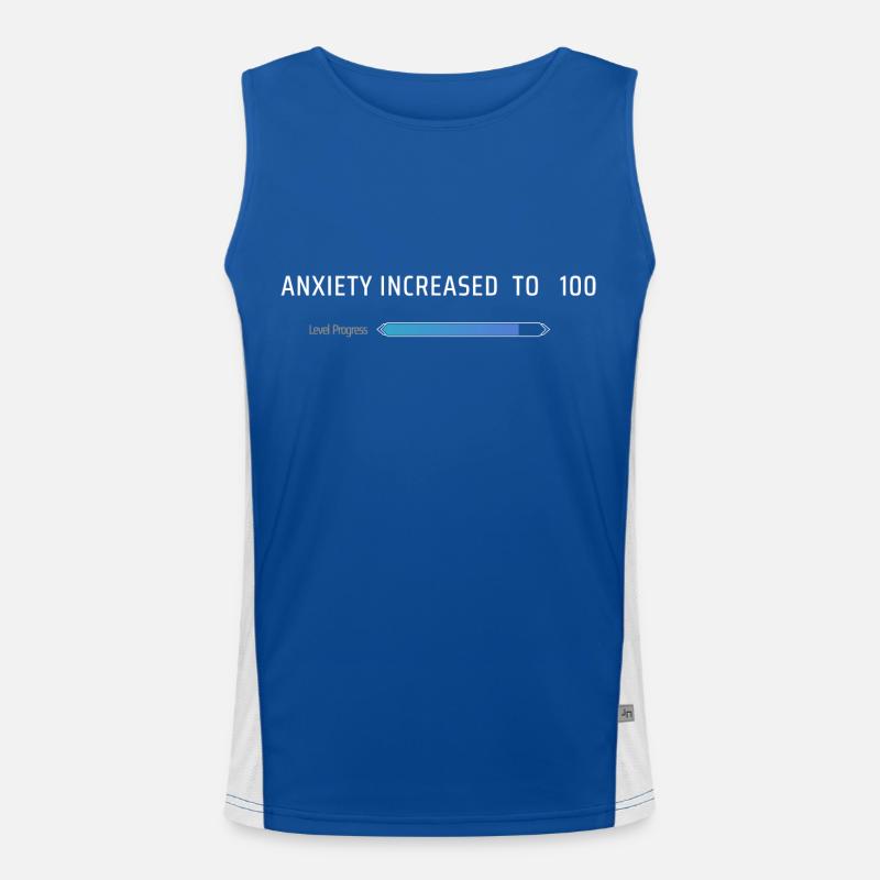 L’anxiété a augmenté à 100 Débardeur respirant contrasté Homme 