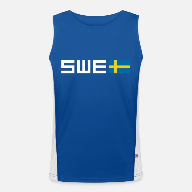 Schweden Funktionelles Kontrast-Tank Top für Männer 