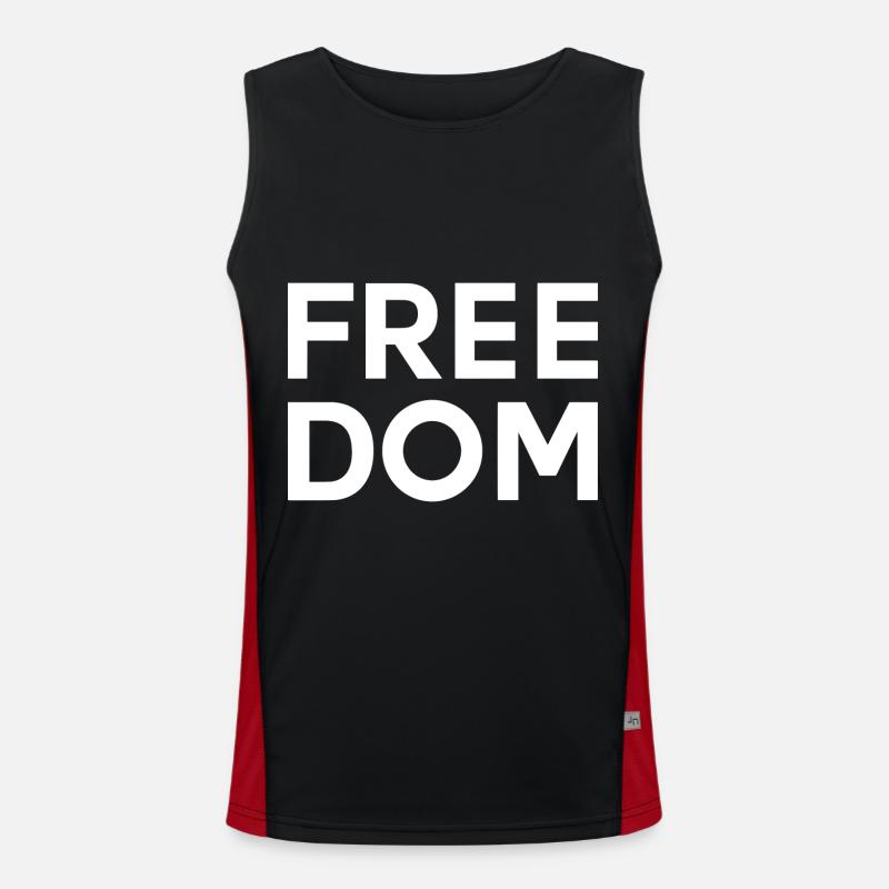 LIBERTÉ Déclaration libre Liberté Débardeur respirant contrasté Homme 