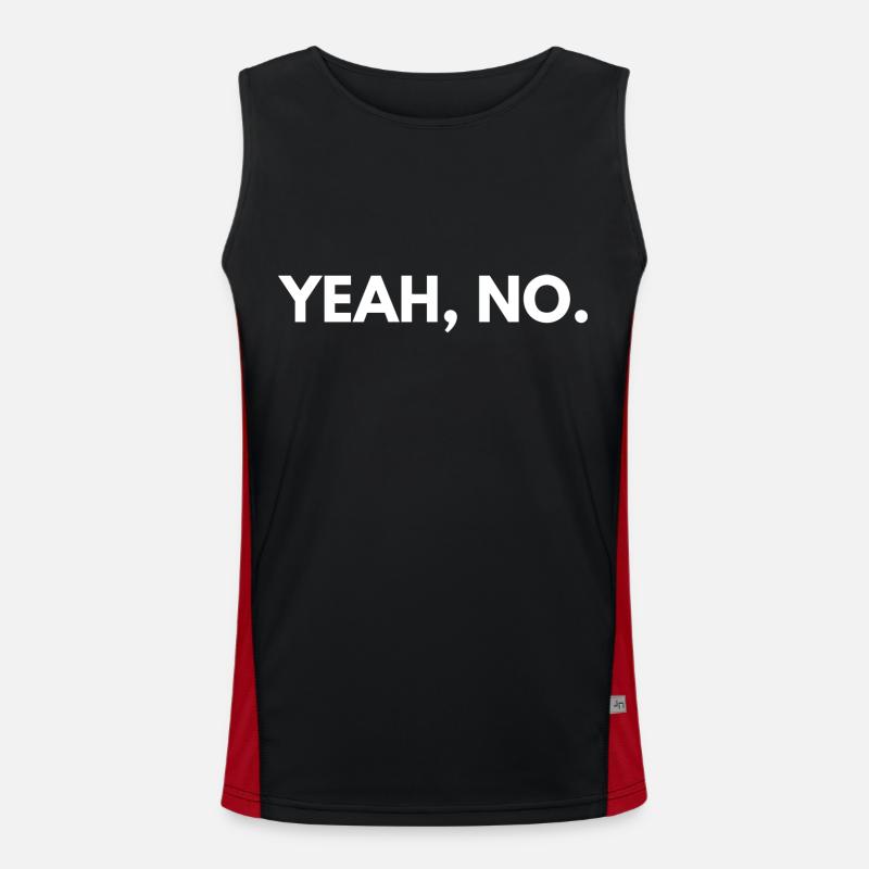 ja, nein Funktionelles Kontrast-Tank Top für Männer 