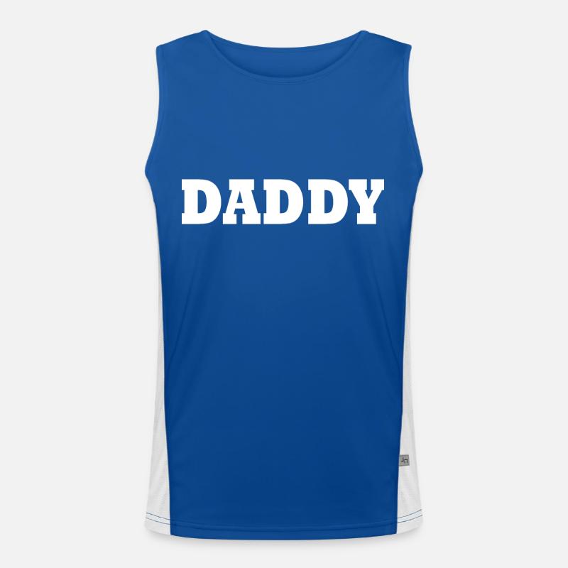 Daddy Funktionelles Kontrast-Tank Top für Männer 