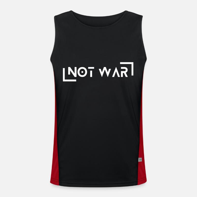 Not War Funktionelles Kontrast-Tank Top für Männer 