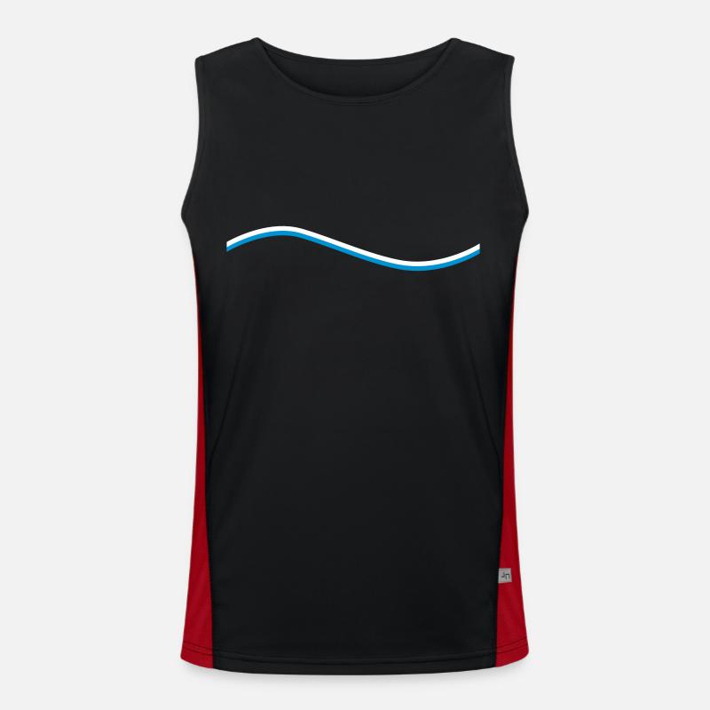 Wave Men's Functional Contrast Tank Top 