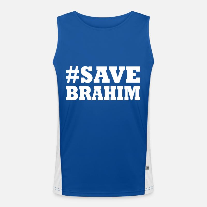 Save brahim Men's Functional Contrast Tank Top 