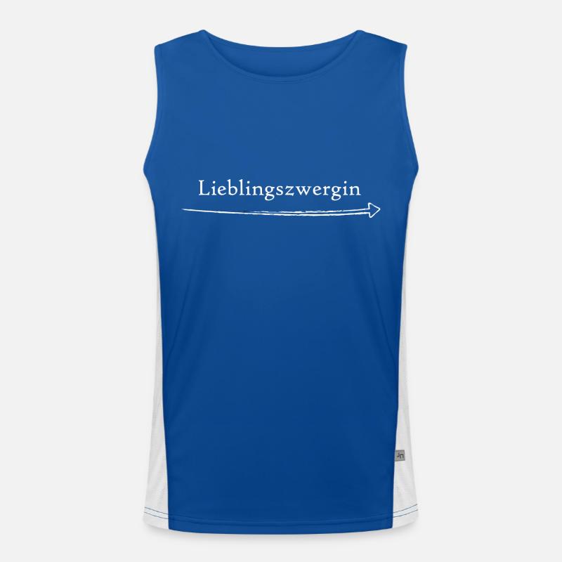 Lieblingszwergin Funktionelles Kontrast-Tank Top für Männer 