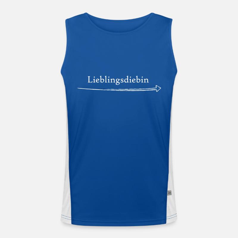 Lieblingsdiebin Funktionelles Kontrast-Tank Top für Männer 