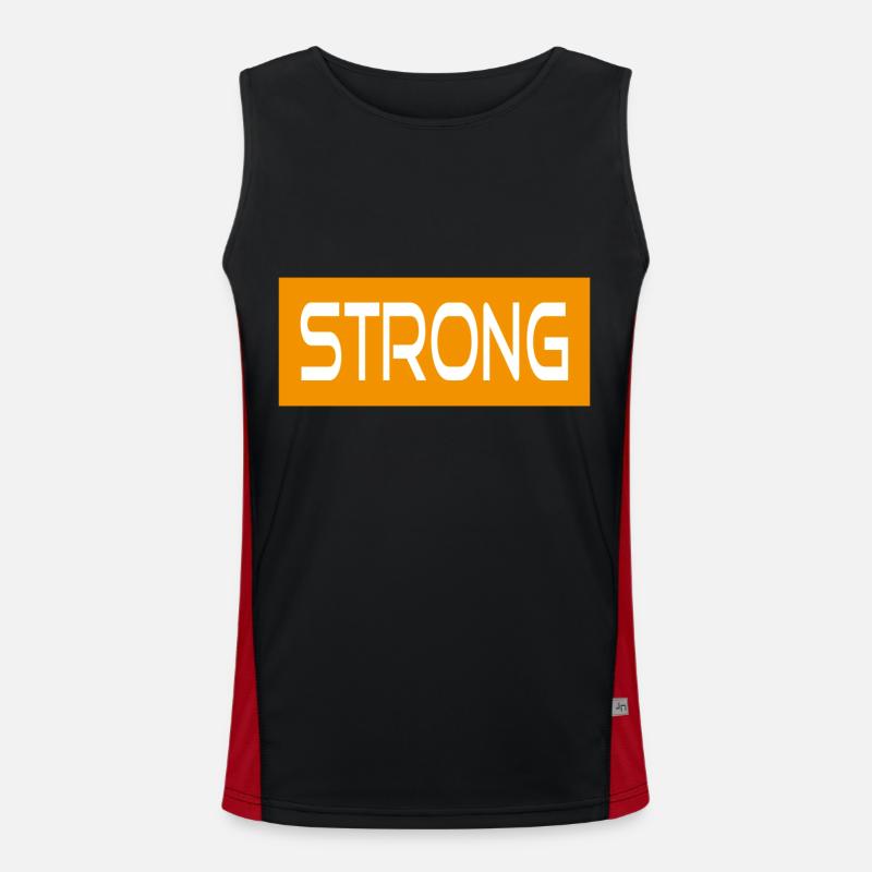 STRONG Funktionelles Kontrast-Tank Top für Männer 