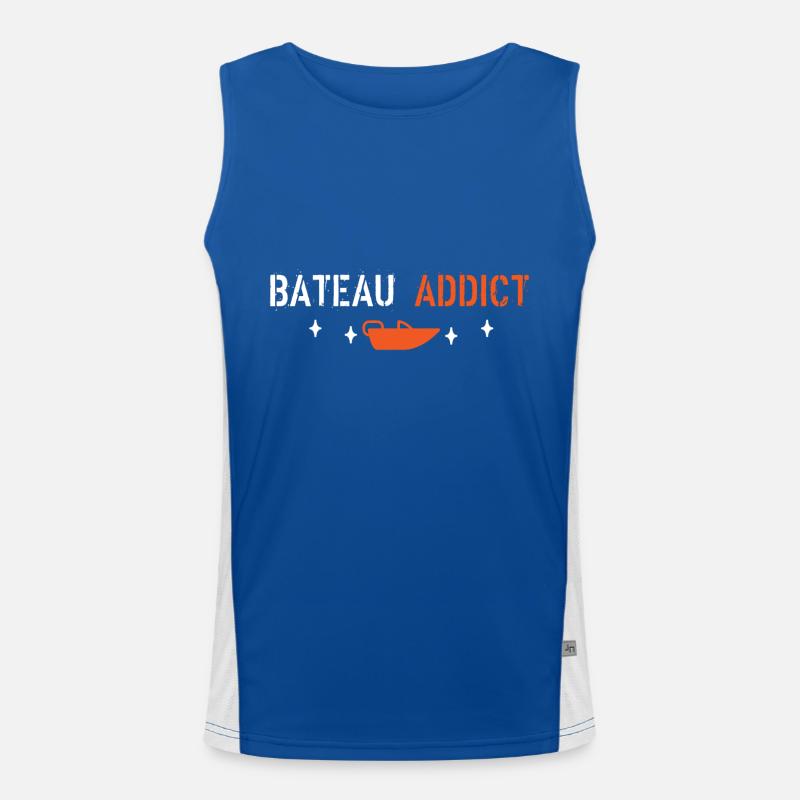 Boat addict Men's Functional Contrast Tank Top 