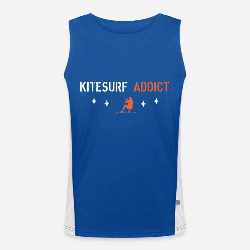 Kitesurf addict Men's Functional Contrast Tank Top 
